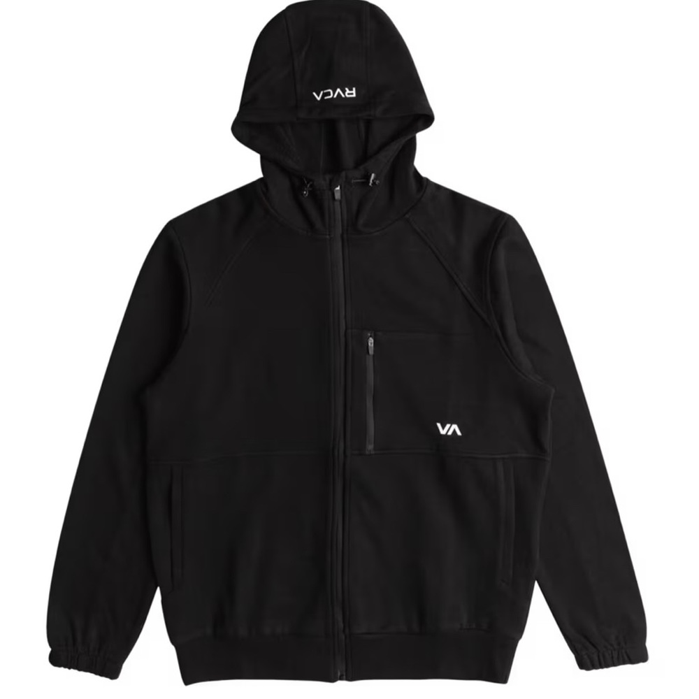 RVCA Tech Zip-Up Fleece Hoodie II - Medium